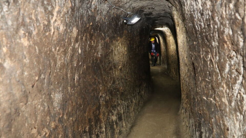 Yozgat'ın gizli yer altı şehrine girildi