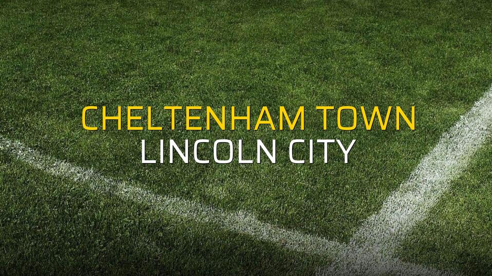 Cheltenham Town - Lincoln City maçı istatistikleri