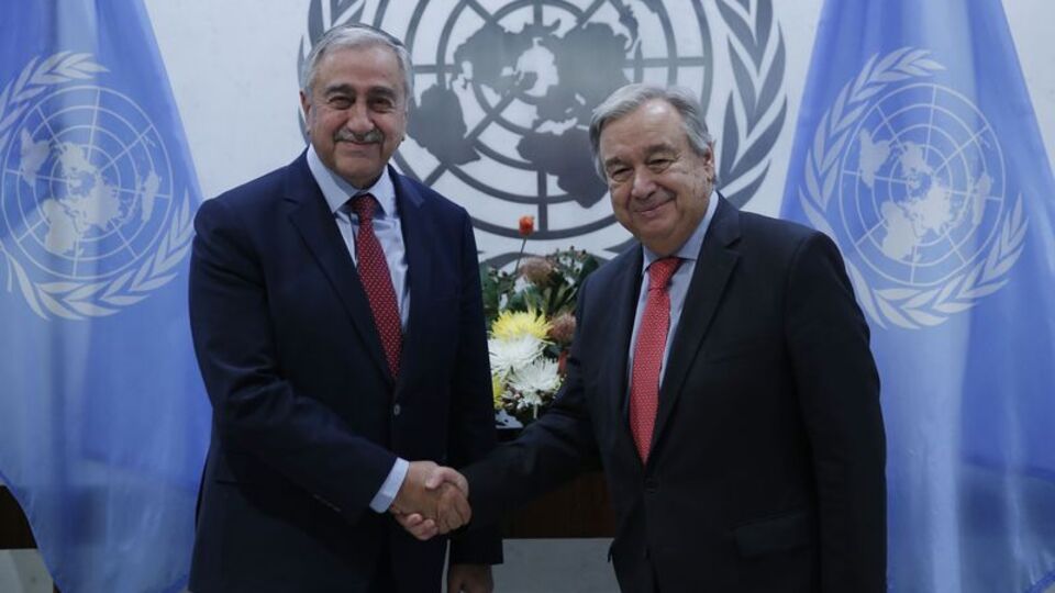 Guterres ile görüşen Akıncı'dan müzakere açıklaması