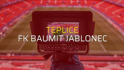 Teplice - FK Baumit Jablonec maç önü