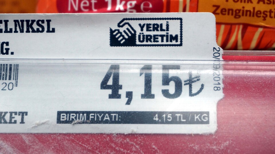 "Yerli üretim" logolu etiketler raflarda