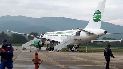 Zonguldak'ta uçak pistten çıktı