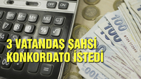 3 vatandaş konkordato istedi