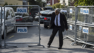 Suudi Arabistan'ın İstanbul konsolosluğu önünde bekleyiş!