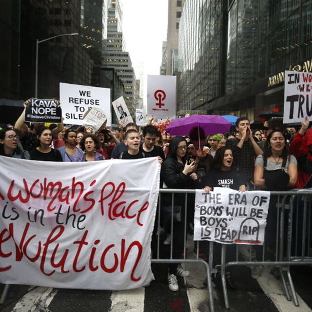 Trump'ın Kavanaugh kararına dev protesto