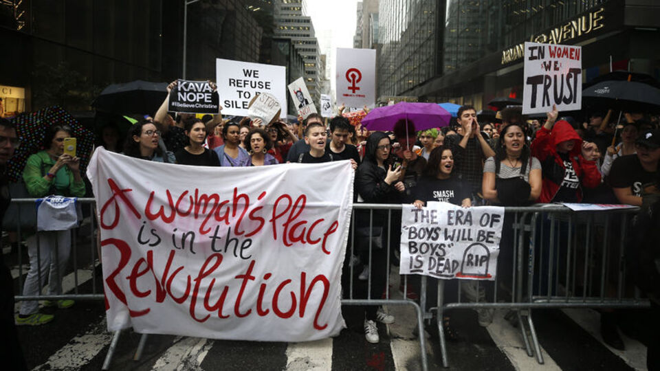 Trump'ın Kavanaugh kararına dev protesto