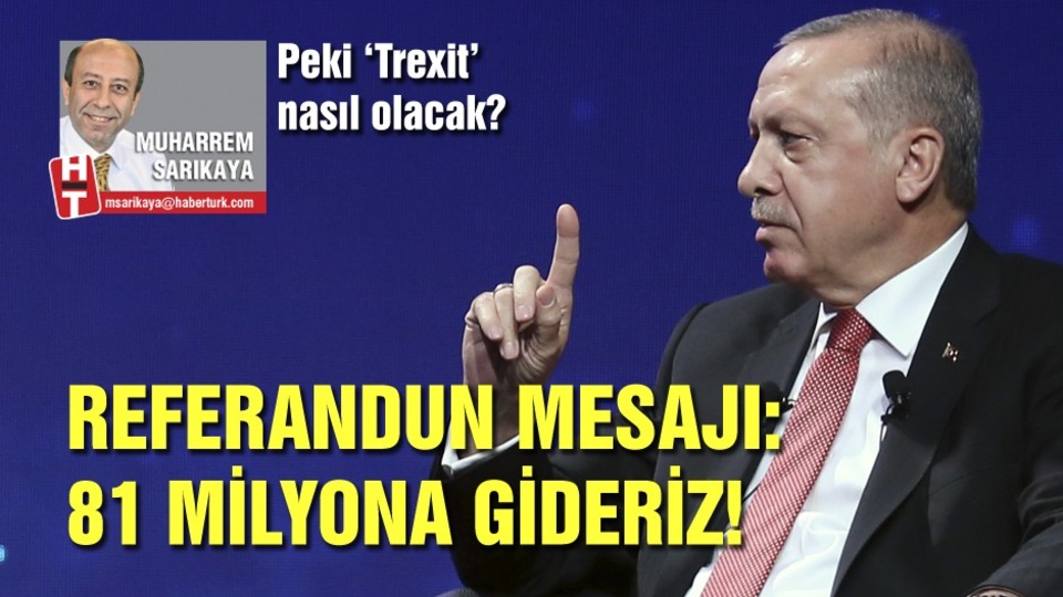 AB Referandumu mesajına 'Trexit' yorumu