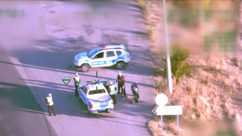 Helikopterden gelen talimatla ceza yedi!