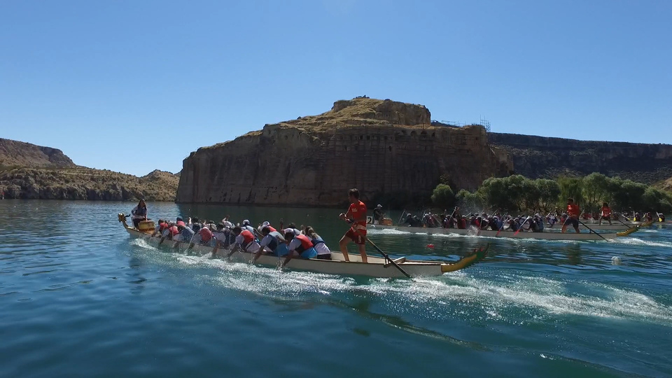 Fırat'ın incisi 'Rumkale' su sporlarıyla taçlandı