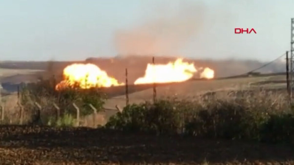 Silivri'de doğalgaz boru hattında patlama