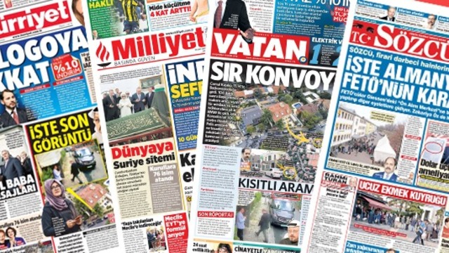 Günün gazete manşetleri