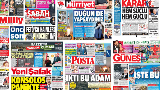 Günün gazete manşetleri