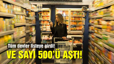 Tüm devler listeye girdi! Sayı 500'ü aştı