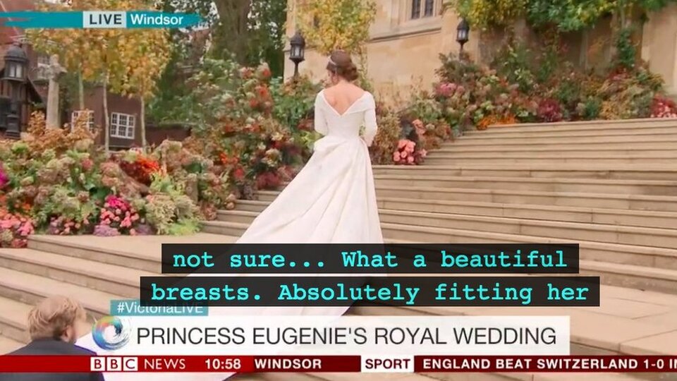 BBC'nin kraliyet düğünü canlı yayınında altyazı kazası: 'Prenses'in göğüsleri ne güzel'