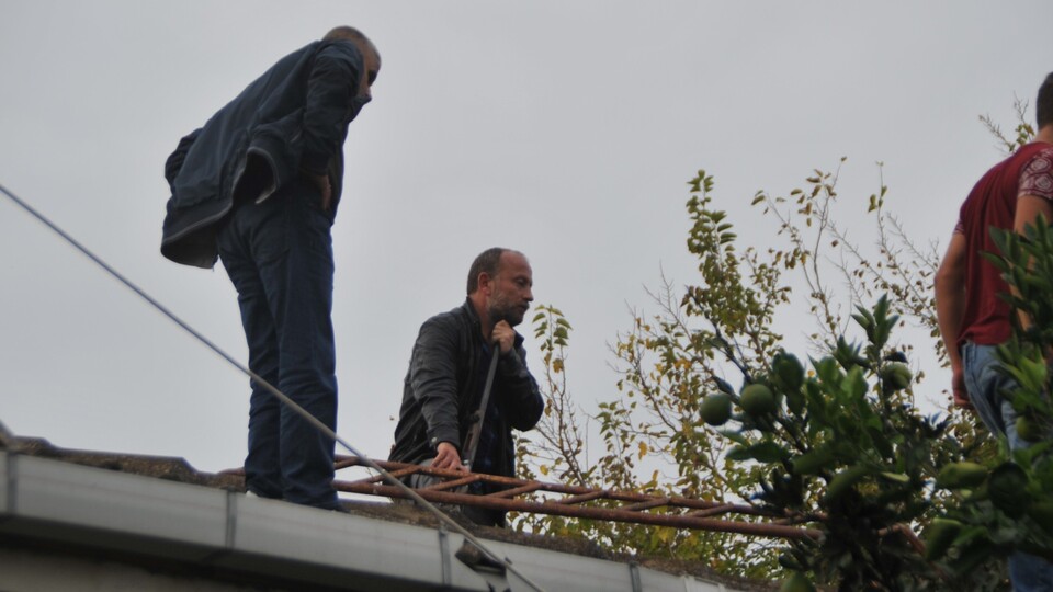 Samsun'da olaylı yıkım!