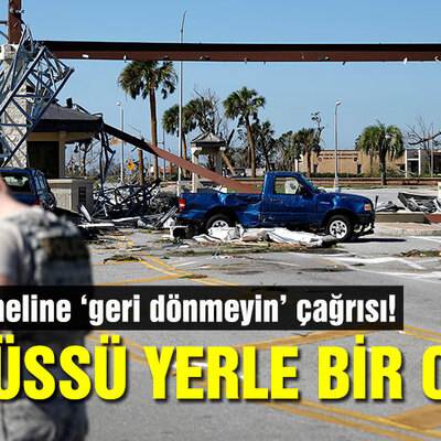 Michael Kasırgası, ABD üssünü yerle bir etti!