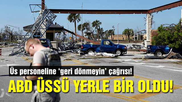 Michael Kasırgası, ABD üssünü yerle bir etti!