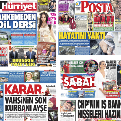 Günün gazete manşetleri