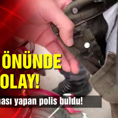 Avcılar'da lise önünde şok olay! Üst araması yapan polis buldu!