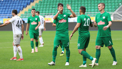 Rize'den gollü prova!