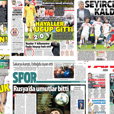 Günün spor manşetleri