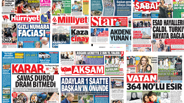 Günün gazete manşetleri