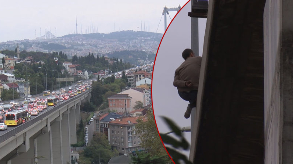 15 Temmuz köprüsünde intihar girişimi!