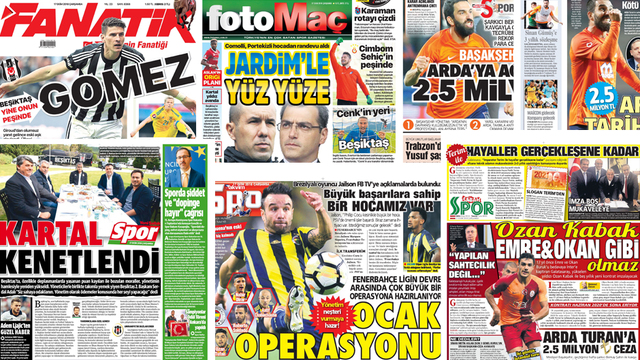 Günün spor manşetleri