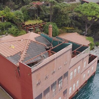 Geminin çarptığı yalının son hali görüntülendi