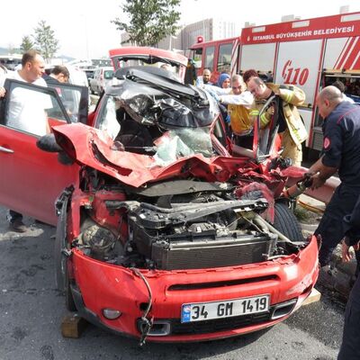 Maltepe'de feci kaza!