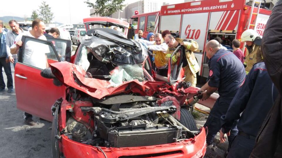 Maltepe'de feci kaza!