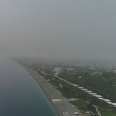 Bu kez Antalya! Şehir kayboldu...