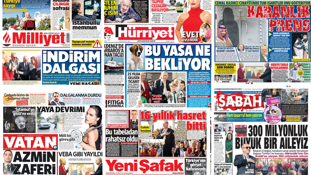 Günün gazete manşetleri