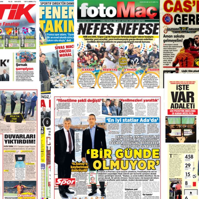 Günün spor manşetleri
