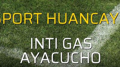 Sport Huancayo: 3 - Inti Gas Ayacucho: 3
