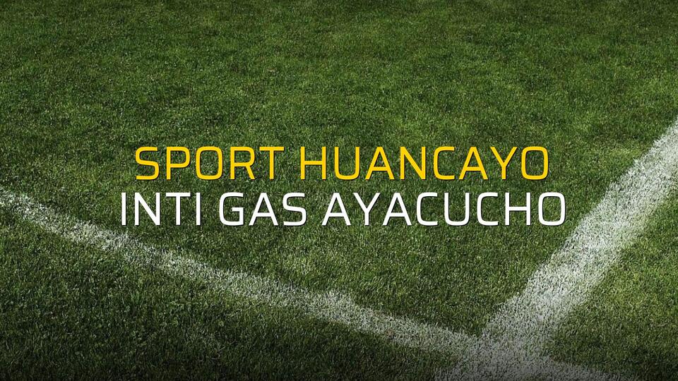 Sport Huancayo: 3 - Inti Gas Ayacucho: 3