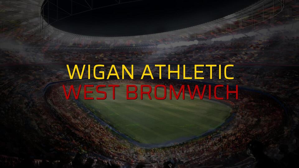 Maç sona erdi: Wigan Athletic: 1 - West Bromwich:0