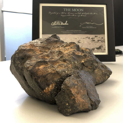 Ay'dan gelen göktaşı açık arttırmayla satıldı