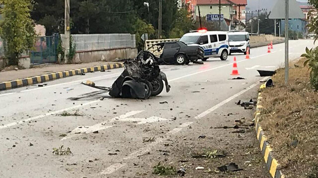 Kaza sonrası otomobilin halini görenler şoke oldu!