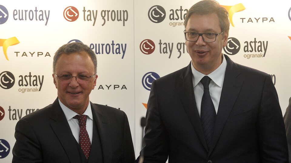 Sırbistan Cumhurbaşkanı Vuçiç'ten Eurotay'a ziyaret