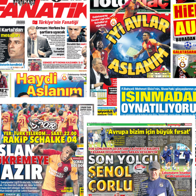 Günün spor manşetleri