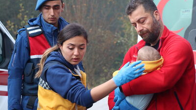 Kaza yerinde zor anlar! Yüzü gözü kan içindeydi...
