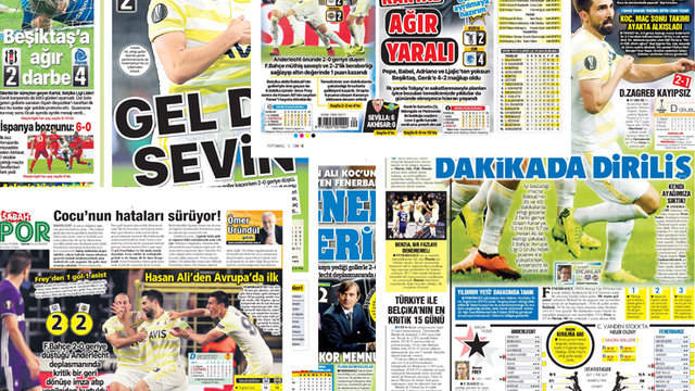 Günün spor manşetleri