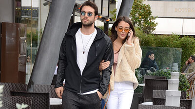 Dilan Çiçek Deniz ve Furkan Andıç kol kola