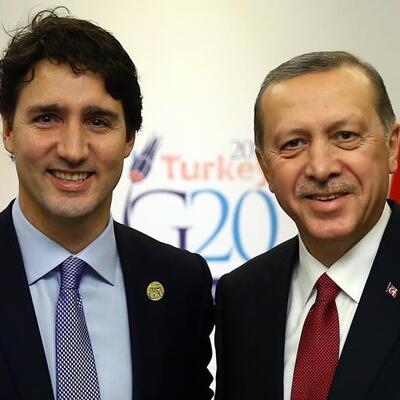 Cumhurbaşkanı Erdoğan, Kanada Başbakanı ile görüştü!