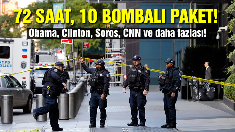 ABD ayakta: 72 saatte 10 bombalı paket!