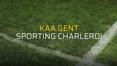 KAA Gent: 2 - Sporting Charleroi: 1 (Maç sonucu)
