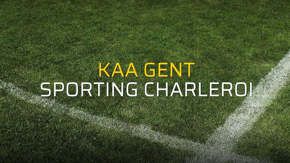 KAA Gent: 2 - Sporting Charleroi: 1 (Maç sonucu)