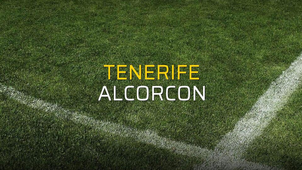 Tenerife - Alcorcon maçı rakamları
