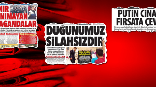 Günün gazete manşetleri